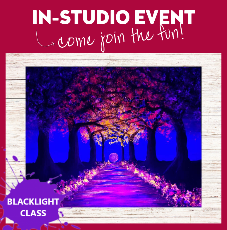 Blacklight Blossoms Aglow 